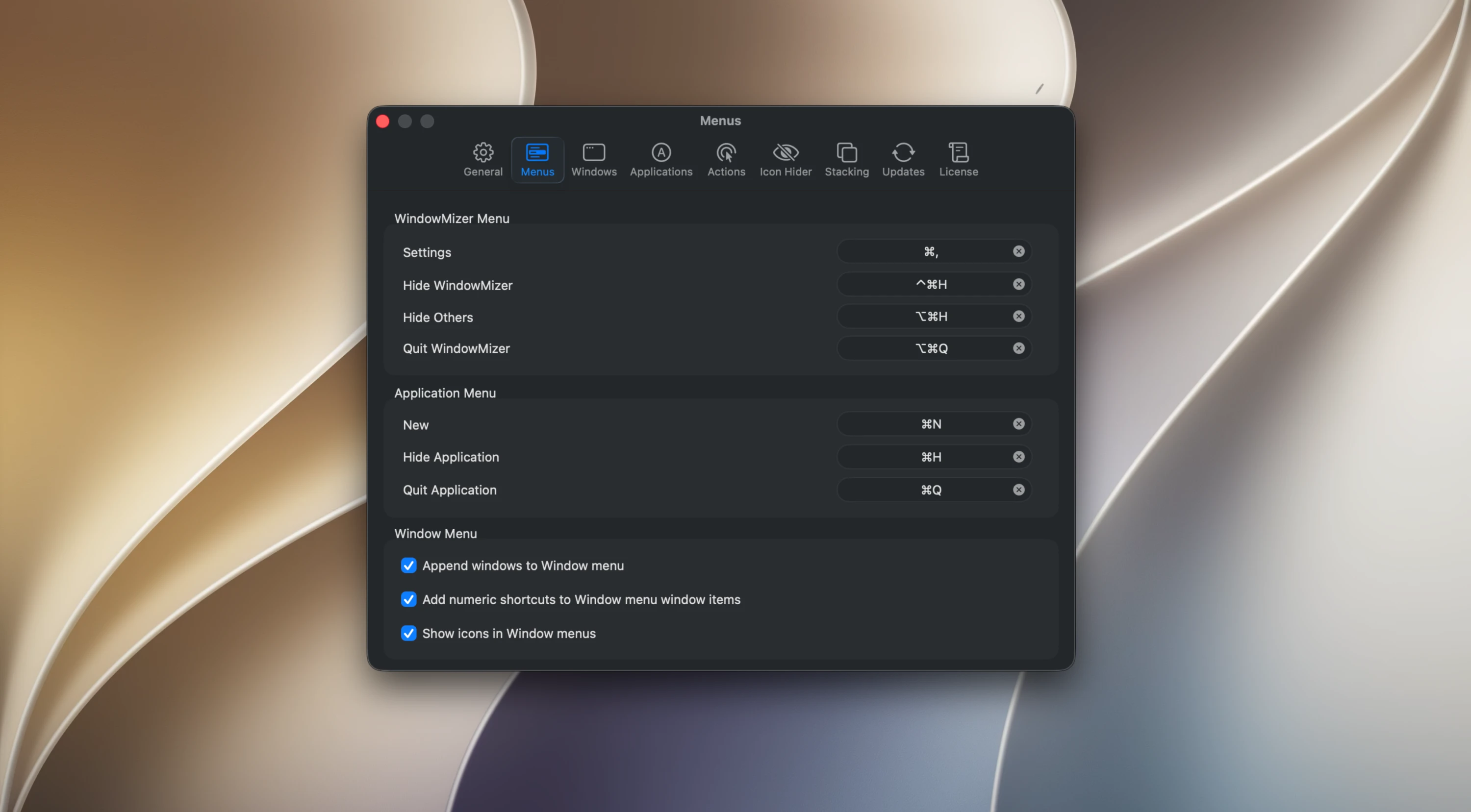 WindowMizer screenshot 2