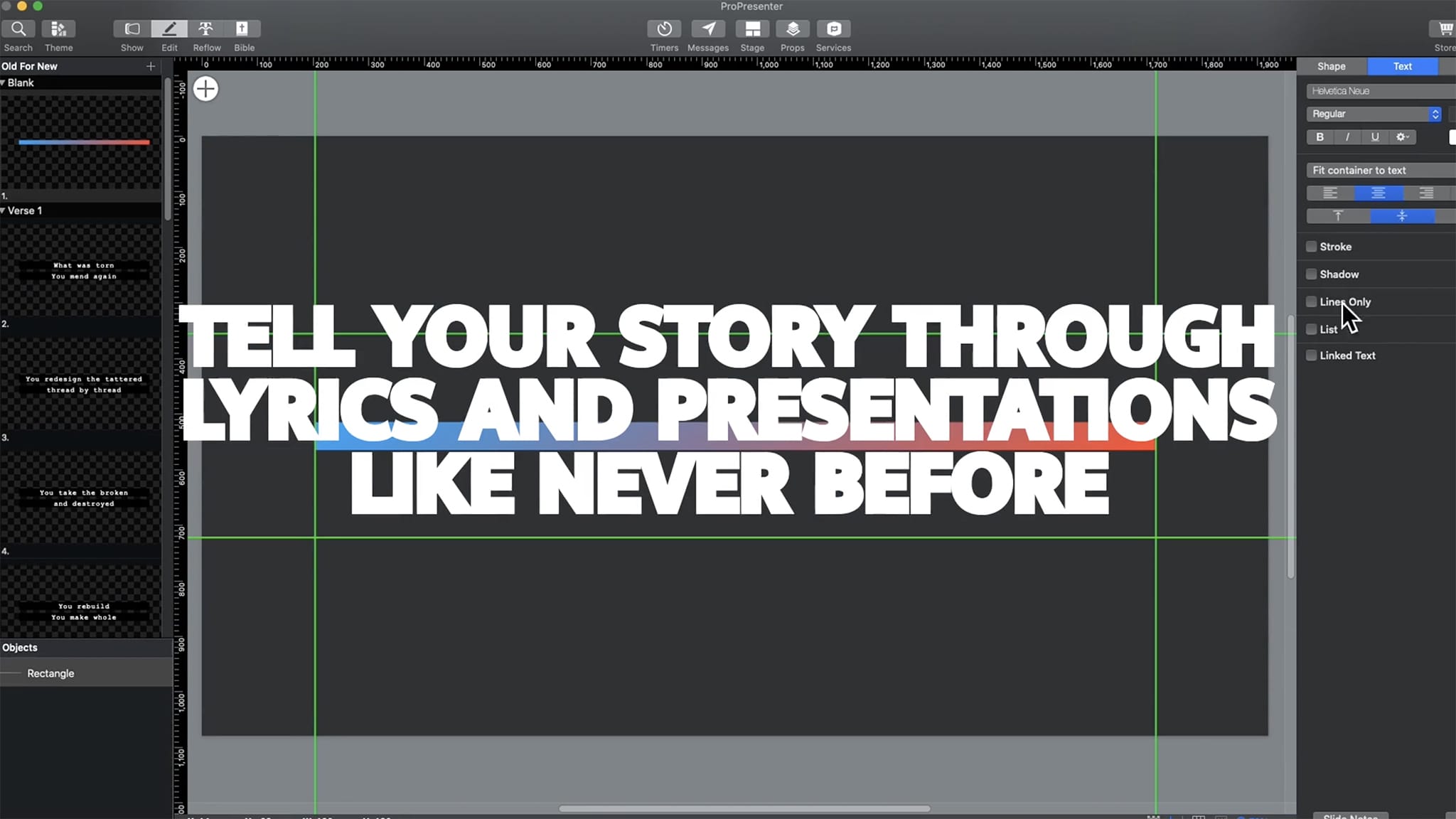 ProPresenter 截图 2