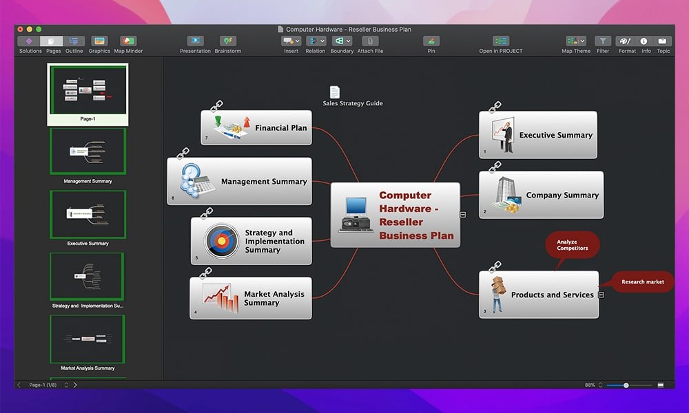 ConceptDraw MINDMAP 截图 2