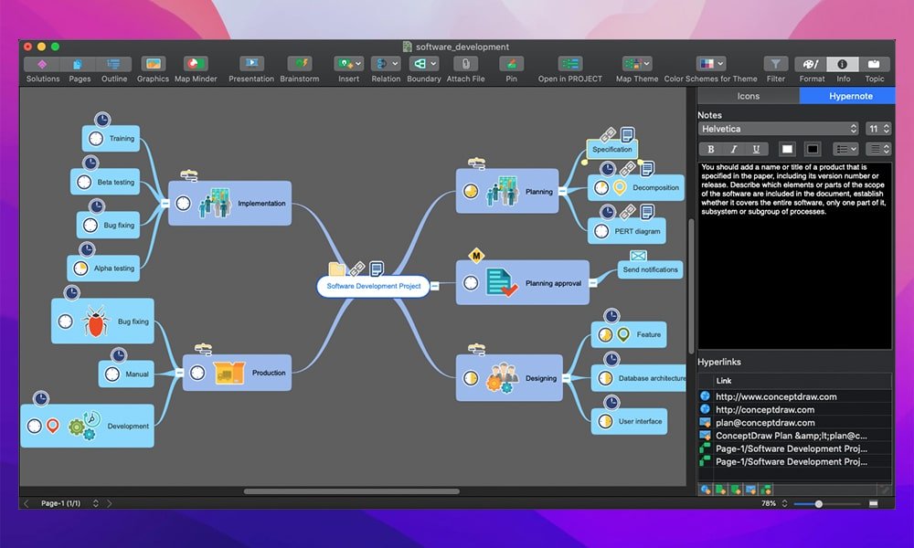 ConceptDraw MINDMAP 截图 4
