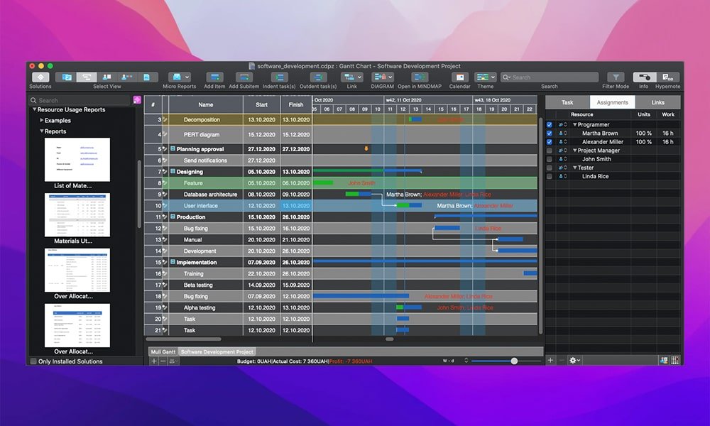 ConceptDraw PROJECT 截图 1