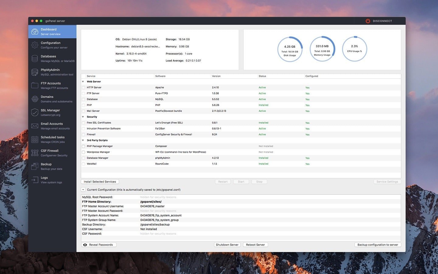 goPanel 2 截图 2