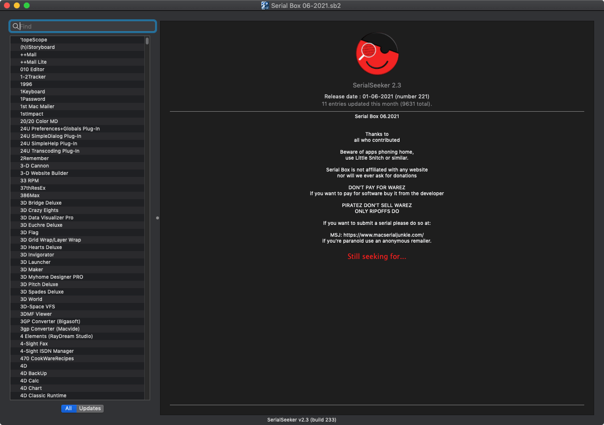 Serial Box & Serial Seeker 截图 2