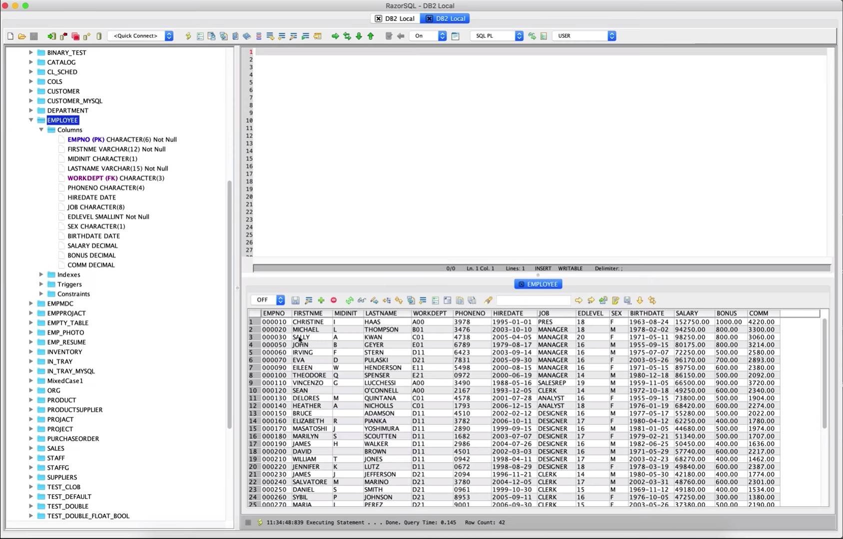 RazorSQL 截图 2