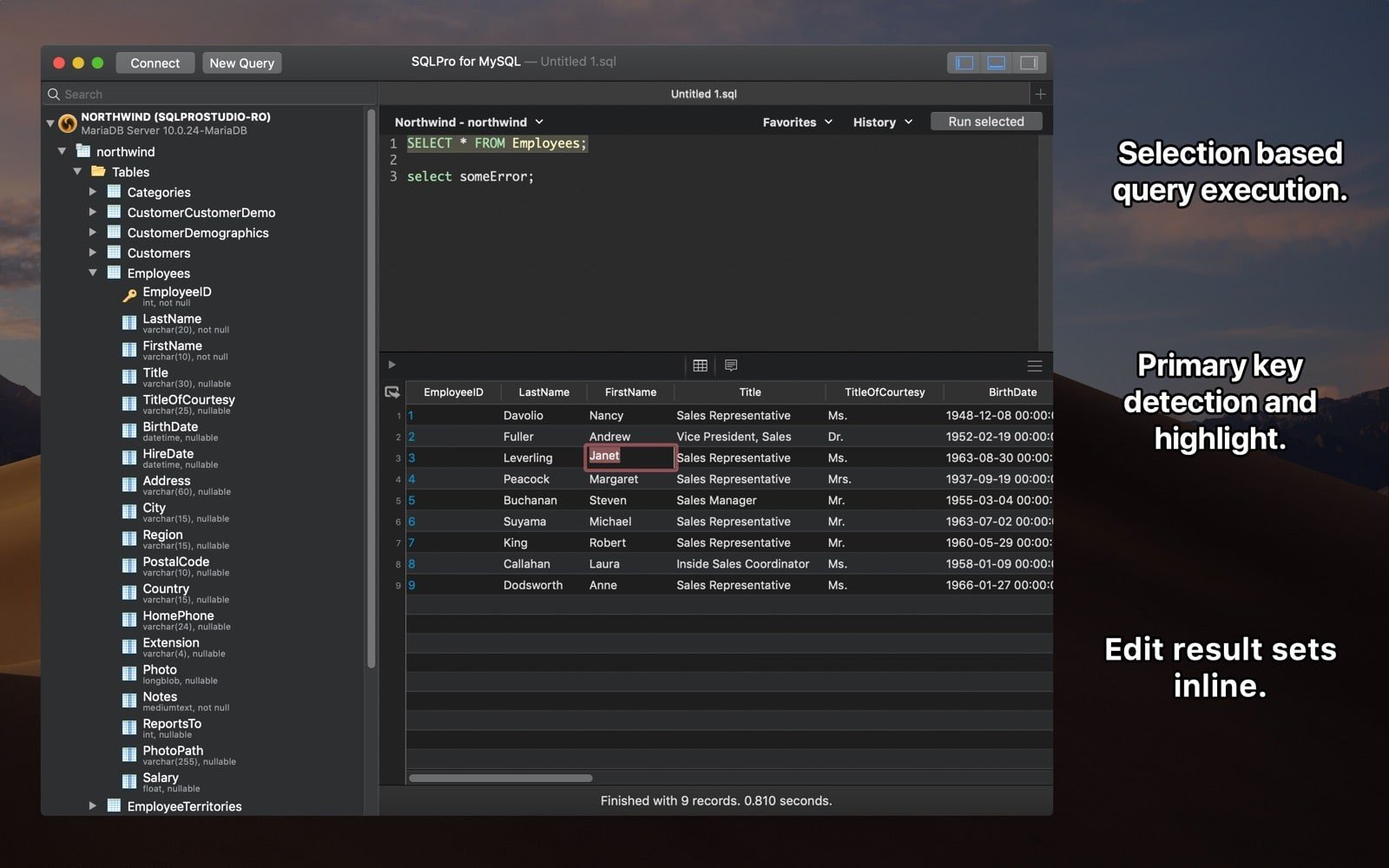 SQLPro for MySQL 截图 1