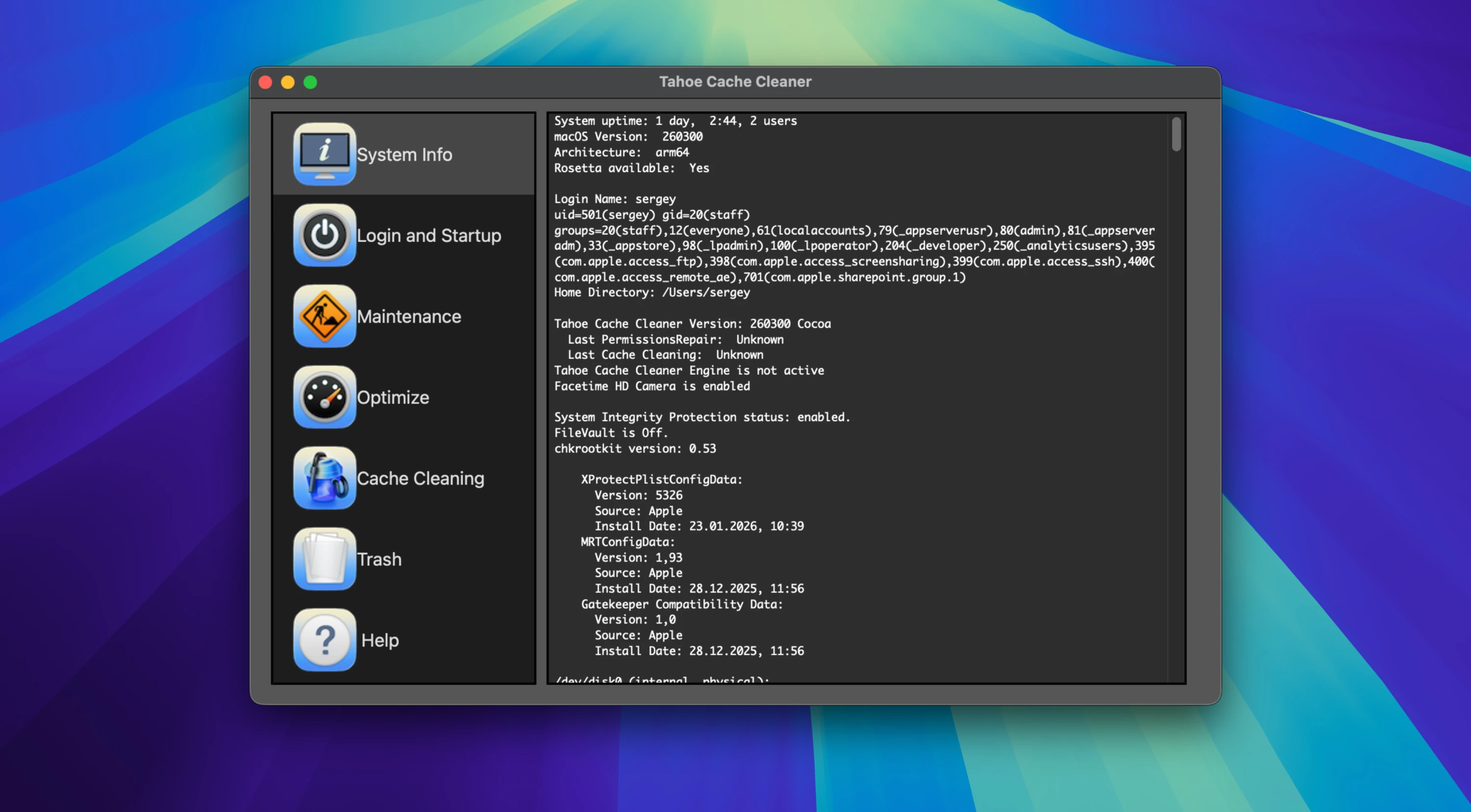 Tahoe Cache Cleaner 截图 1
