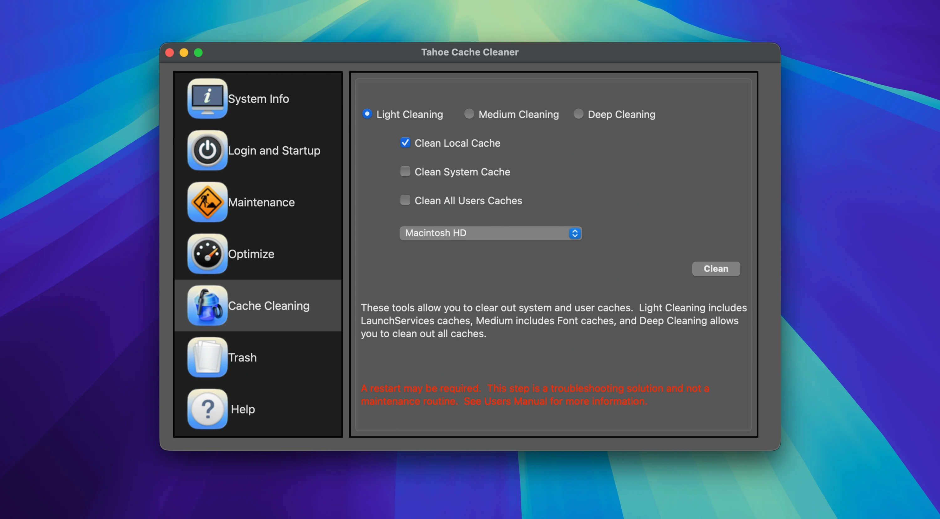 Tahoe Cache Cleaner 截图 5