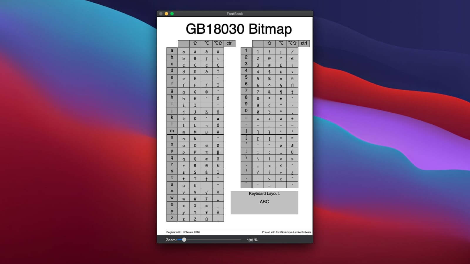FontBook 截图 4