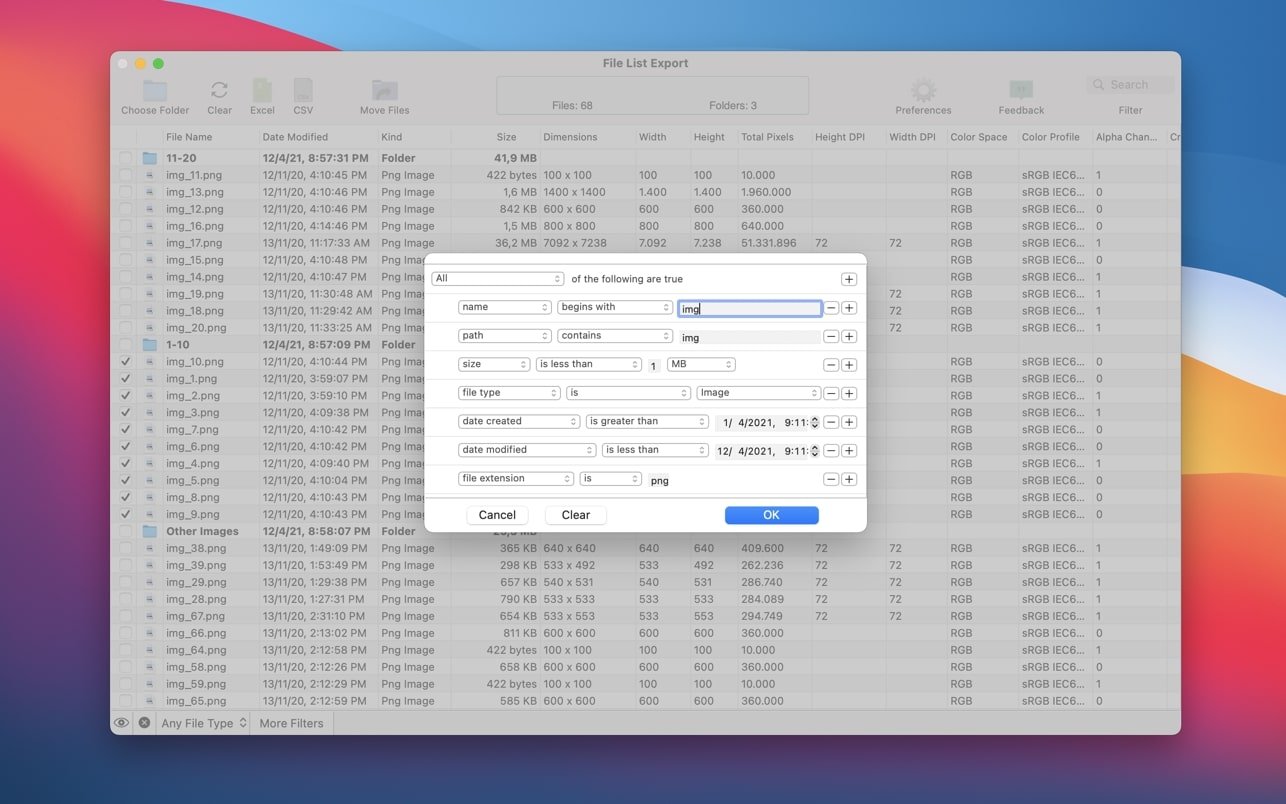 File List Export 截图 2