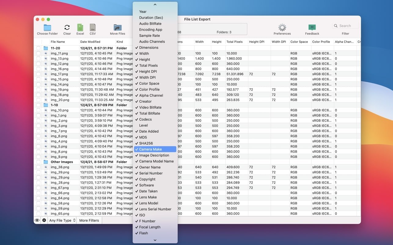 File List Export 截图 3