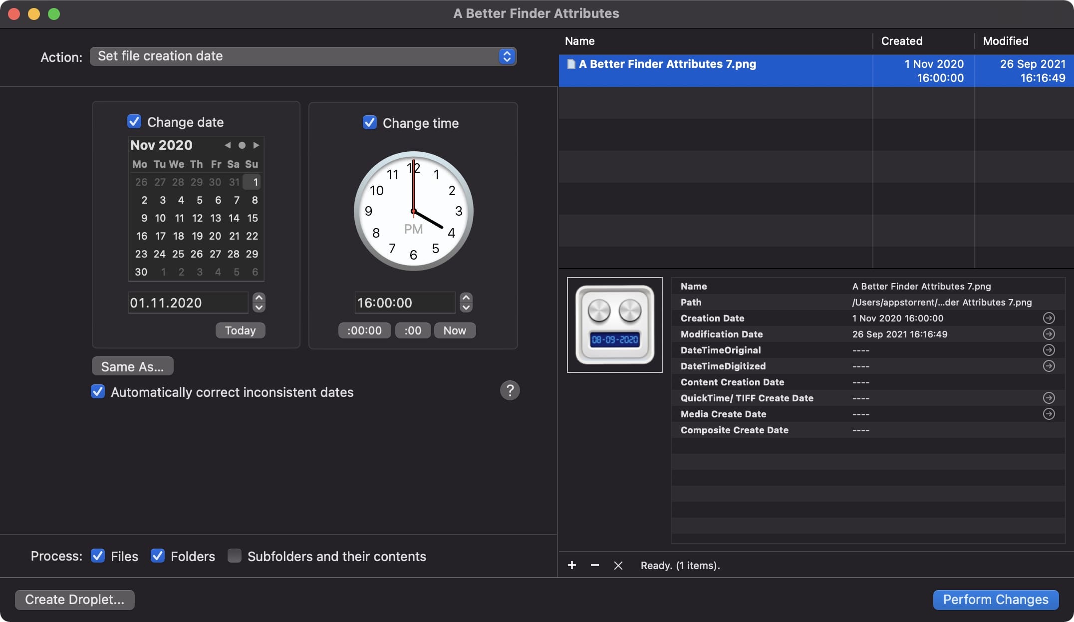 A Better Finder Attributes 截图 2
