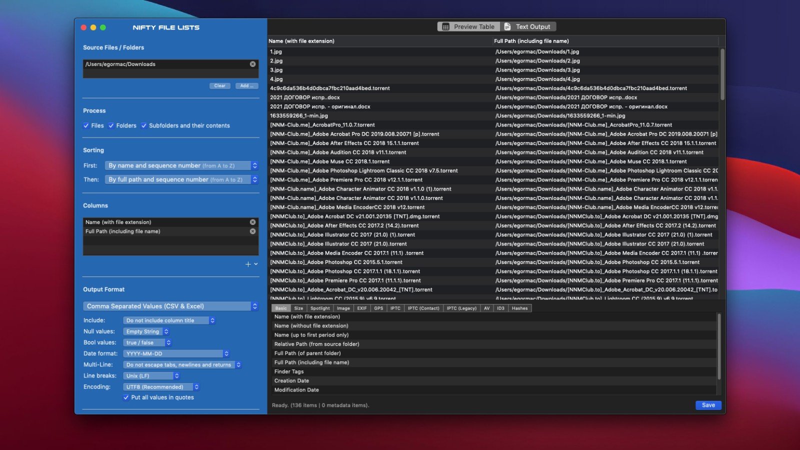 Nifty File Lists 截图 3