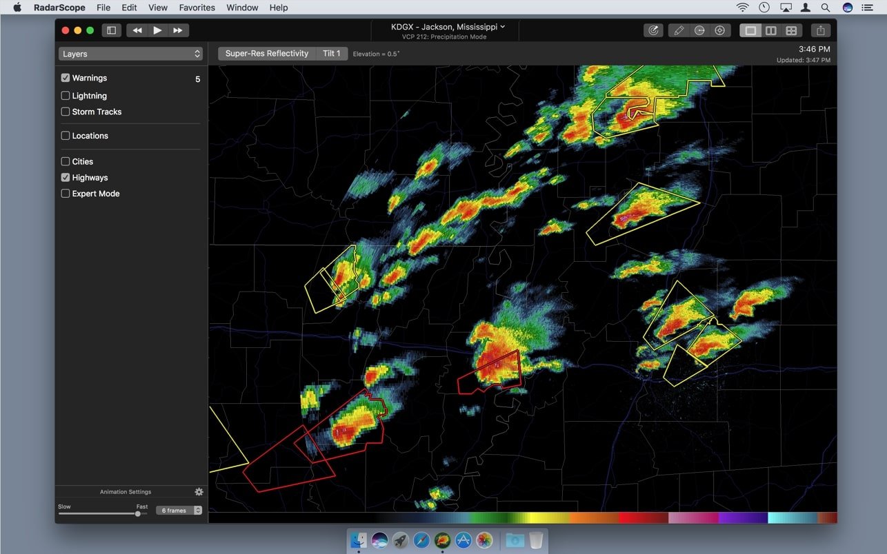 RadarScope 截图 1