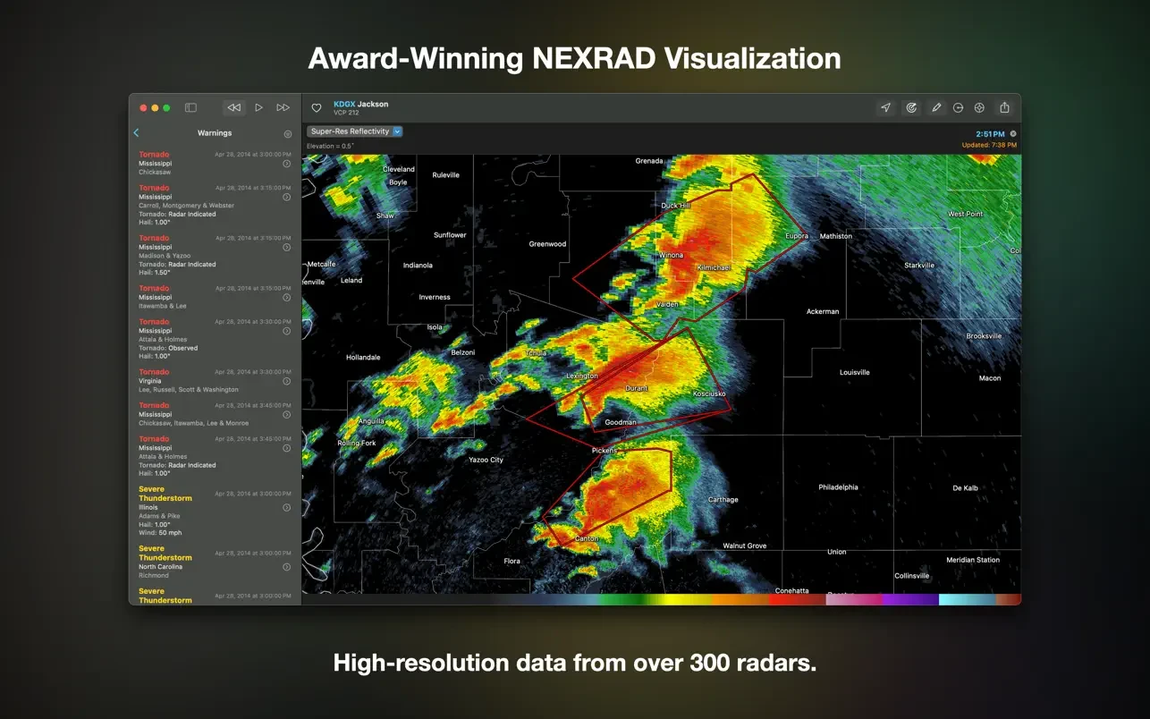 RadarScope 截图 1