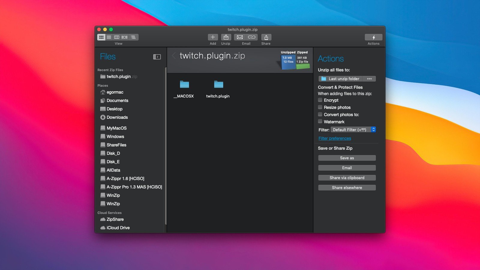 WinZip Mac Pro 截图 2