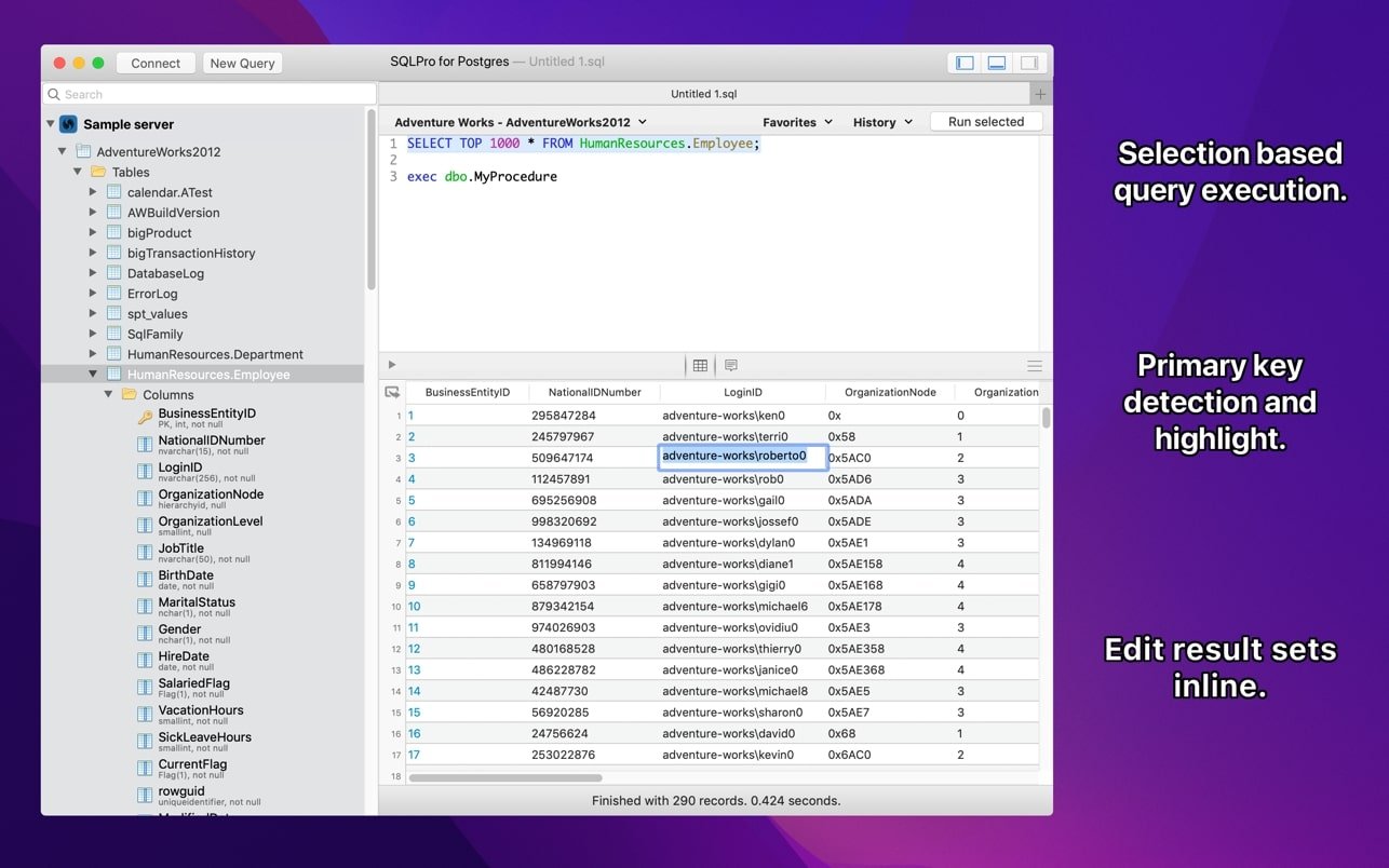 SQLPro for Postgres 截图 2